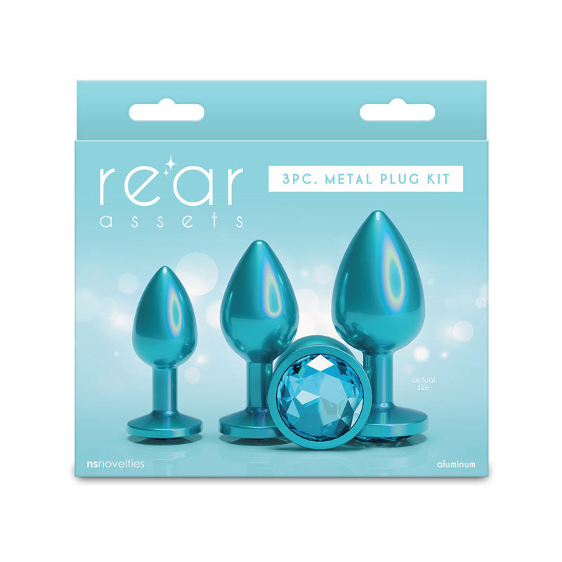 Rear Assets Trainer Kit – Set of 3 Chrome-Plated Butt Plugs