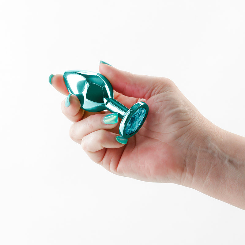 Rear Assets Medium (Teal) 8.2 cm Metal Butt Plug