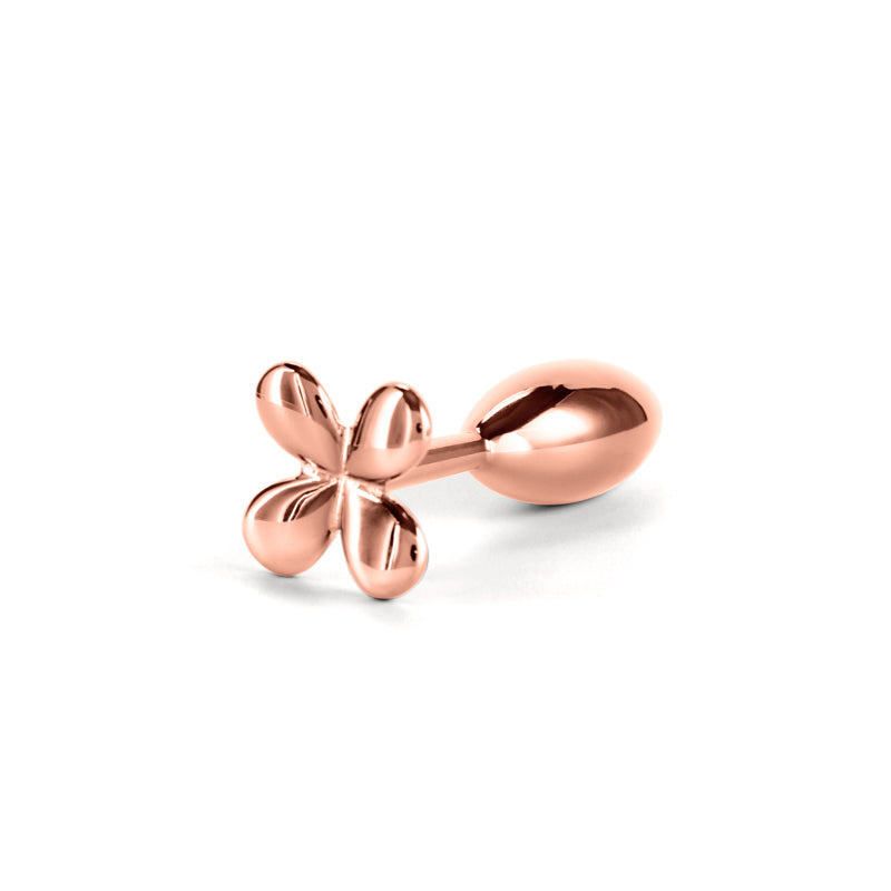 Rear Assets Clover Metallic Butt Plug 9.2 cm Rose Gold