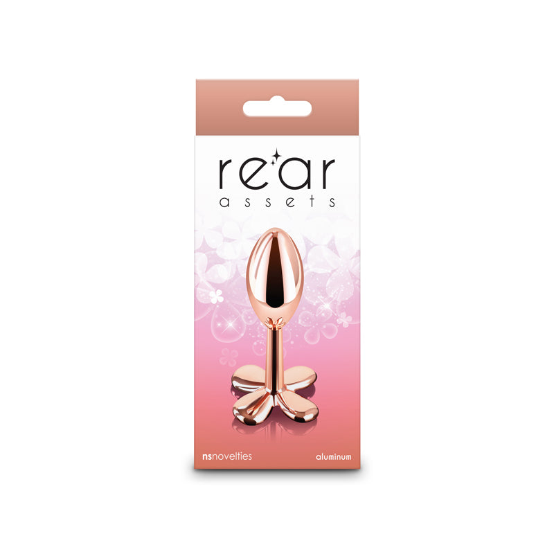 Rear Assets Clover Metallic Butt Plug 9.2 cm Rose Gold