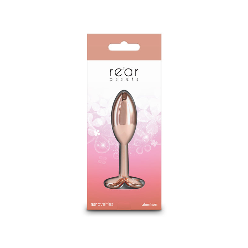 Rear Assets Clover Metallic Butt Plug 9.2 cm Rose Gold
