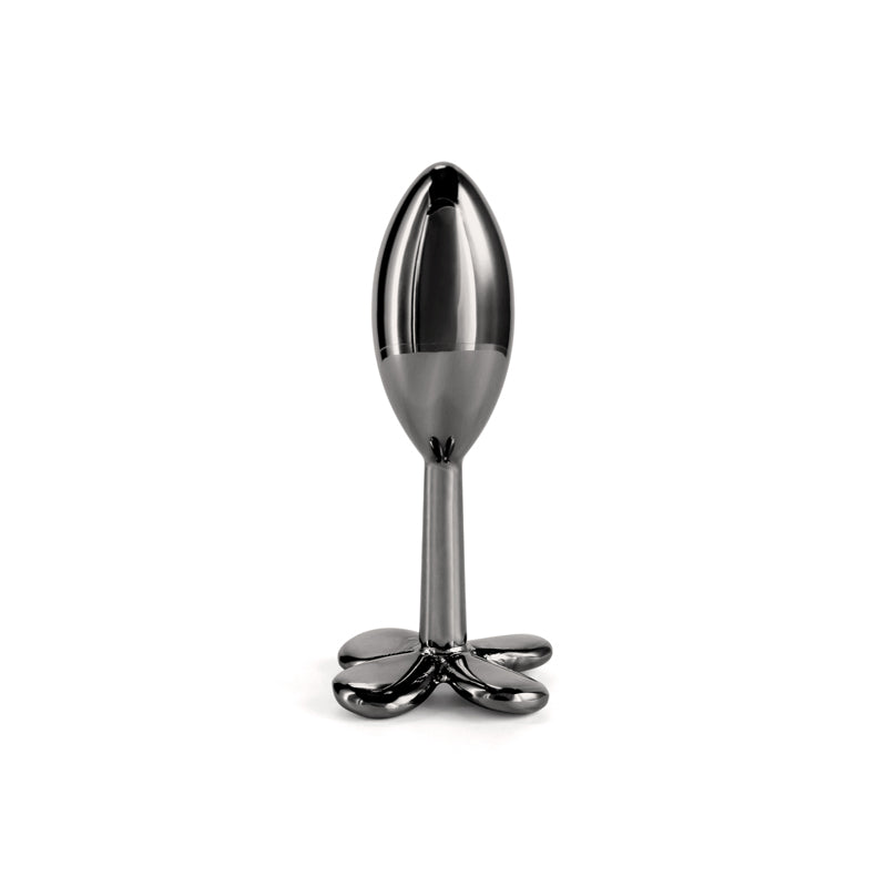 Rear Assets Clover Gunmetal 9.2 cm Metallic Butt Plug