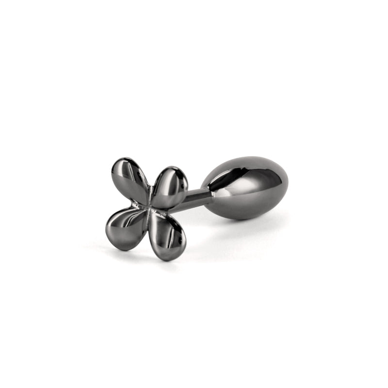 Rear Assets Clover Gunmetal 9.2 cm Metallic Butt Plug