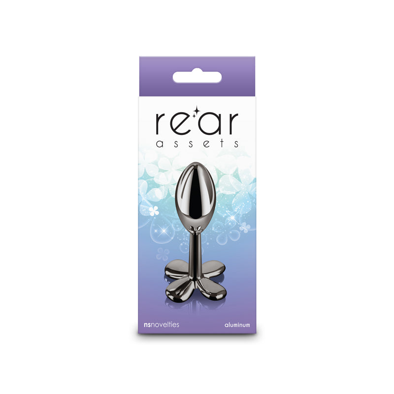 Rear Assets Clover Gunmetal 9.2 cm Metallic Butt Plug