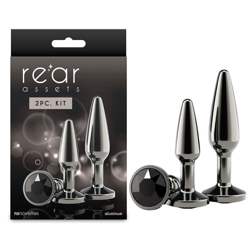 Rear Assets Tapered Trainer Kit – Lightweight Aluminium Butt Plug Set of 2 Sizes