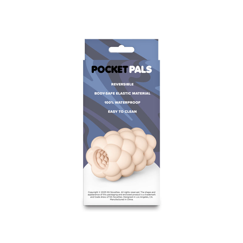 Pocket Pals Bubbles Mini Stroker – Travel-Friendly Reversible TPE Stroker