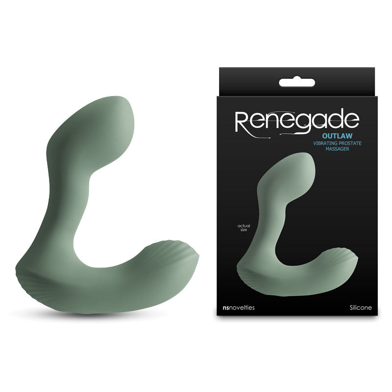 Renegade Outlaw (Sage) – Rechargeable 12 cm Waterproof Prostate Massager