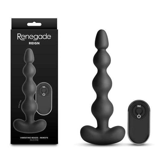 Renegade Reign – Waterproof USB Rechargeable Vibrating Anal Beads with Remote > Anal Range > Anal Beads