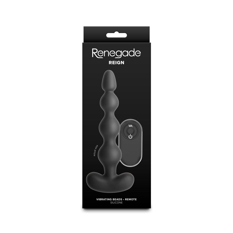 Renegade Reign – Waterproof USB Rechargeable Vibrating Anal Beads with Remote