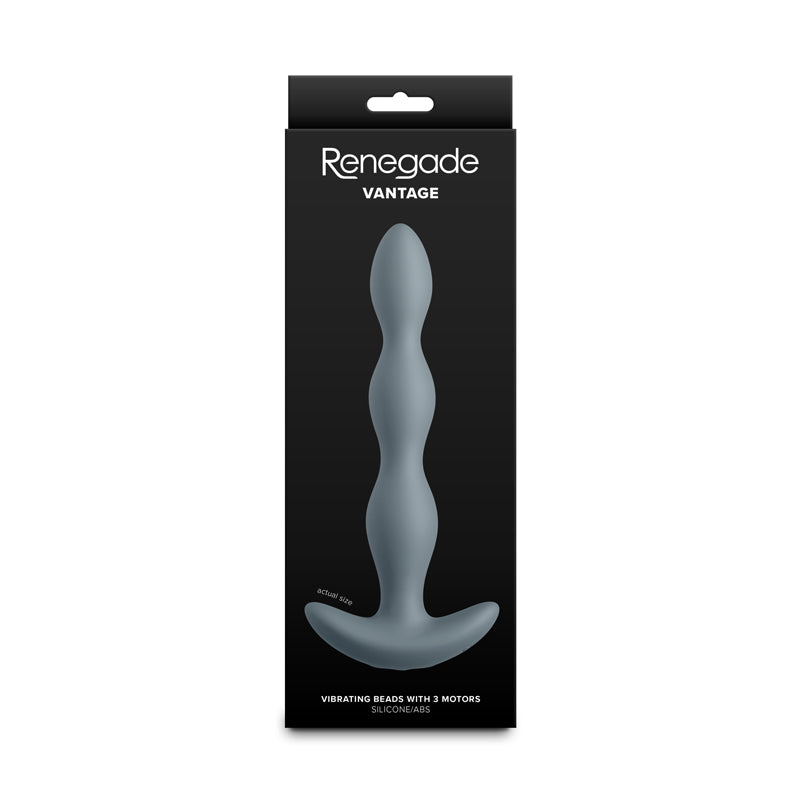 Renegade Vantage – Water-Resistant USB Rechargeable Vibrating Anal Beads 6.5 Inch