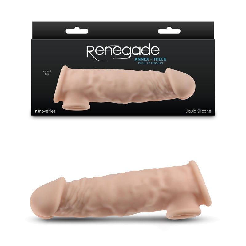 Renegade Annex (Thick) – 18.6 cm Realistic Penis Extender Sleeve