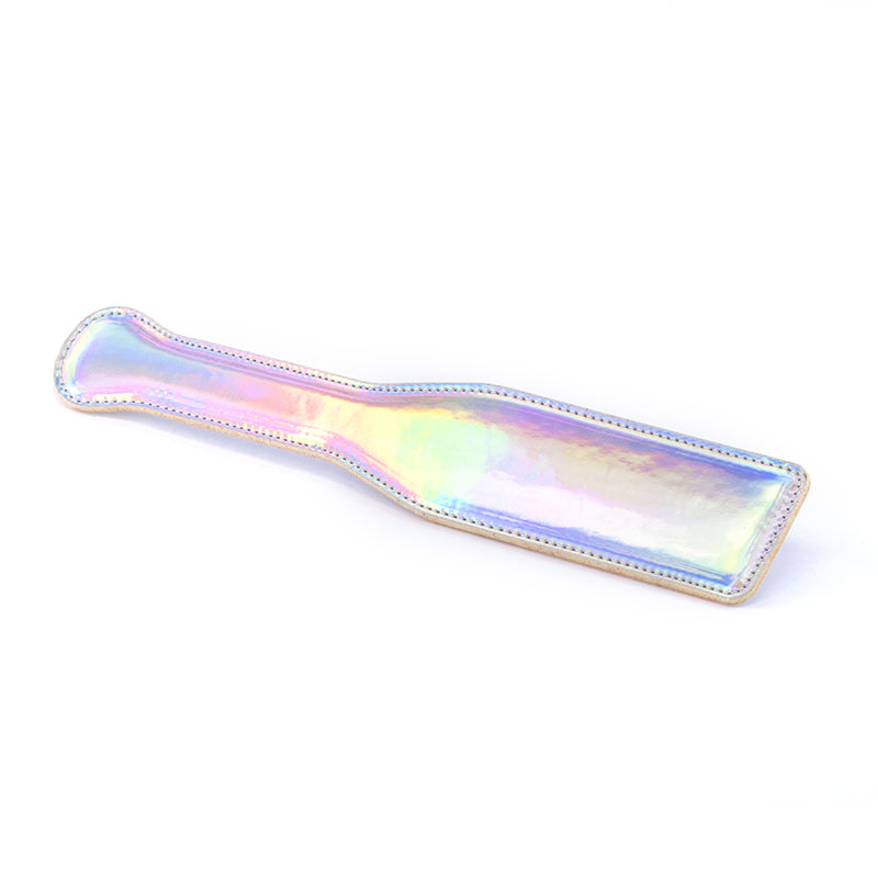 Cosmo Bondage Paddle - Rainbow Metallic Rainbow Paddle