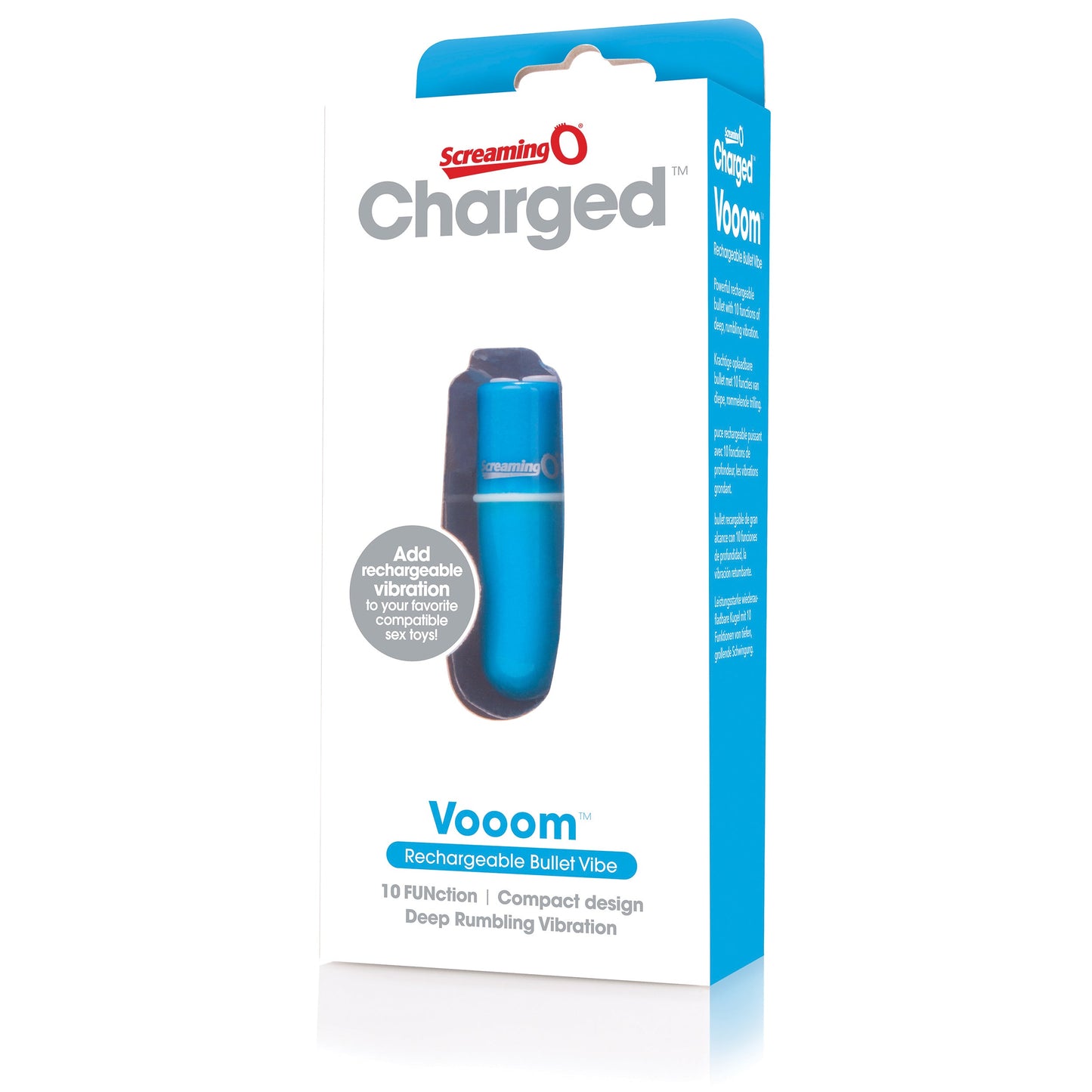 Vooom Bullet – Waterproof 10-Function Portable Bullet Vibrator