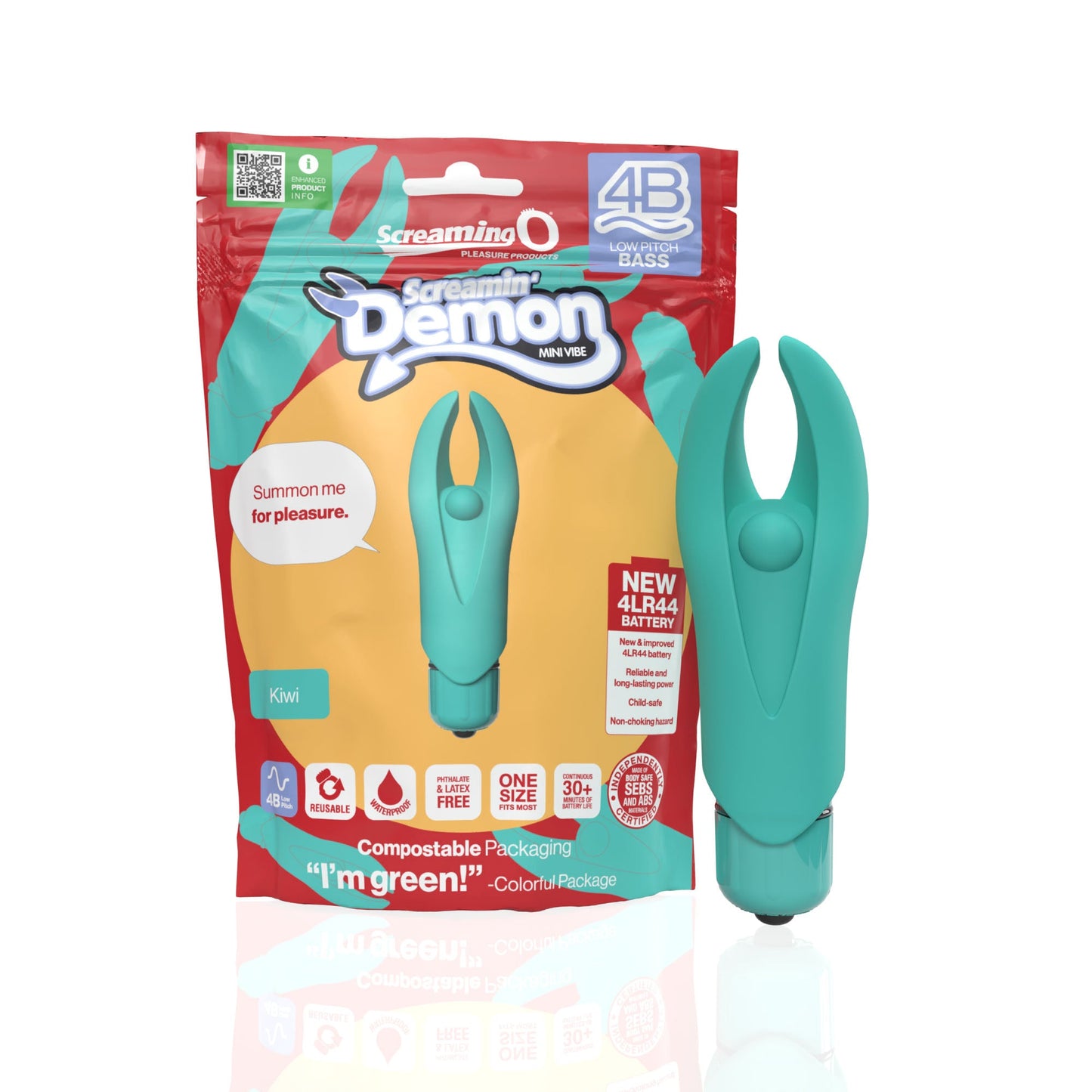 Demon 4B Low Pitch Bass – Deep-Rumbling 5-Speed Vibrator with Silicone Horns