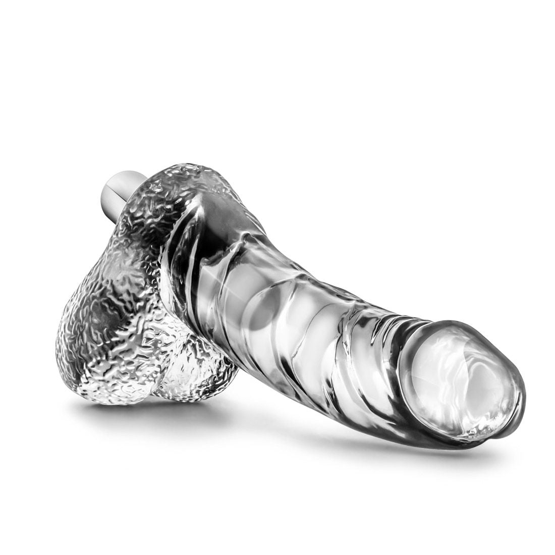 Naturally Yours Clear Vibrating 6.5" Dong