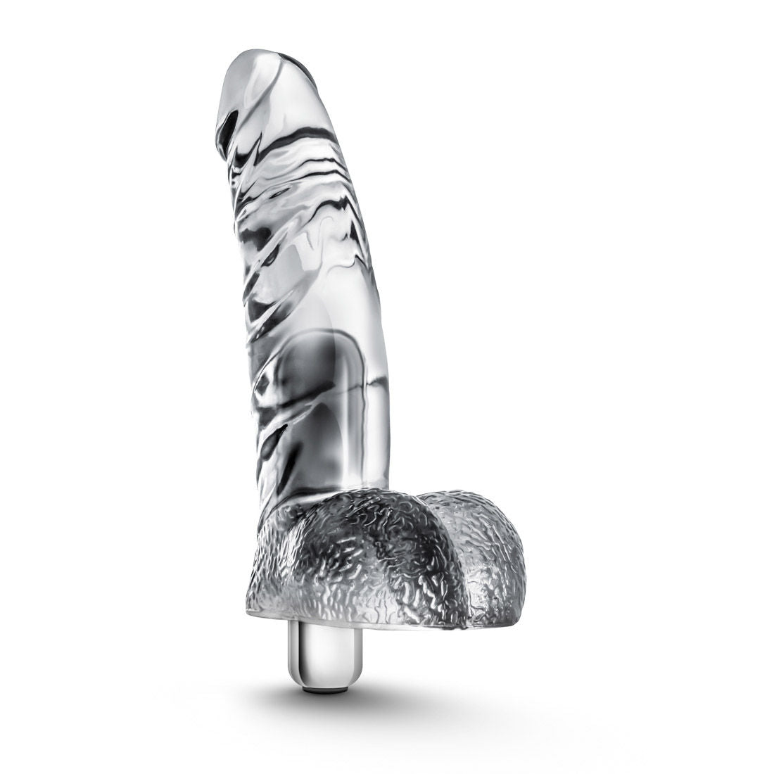 Naturally Yours Clear Vibrating 6.5" Dong