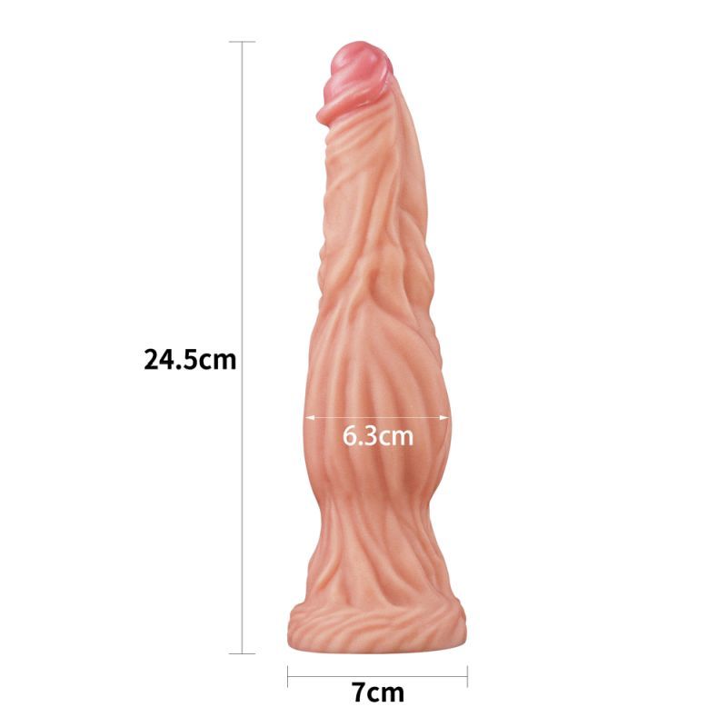 Nature Cock 9.5 Inch Dual Layer Alien Silicone Dildo