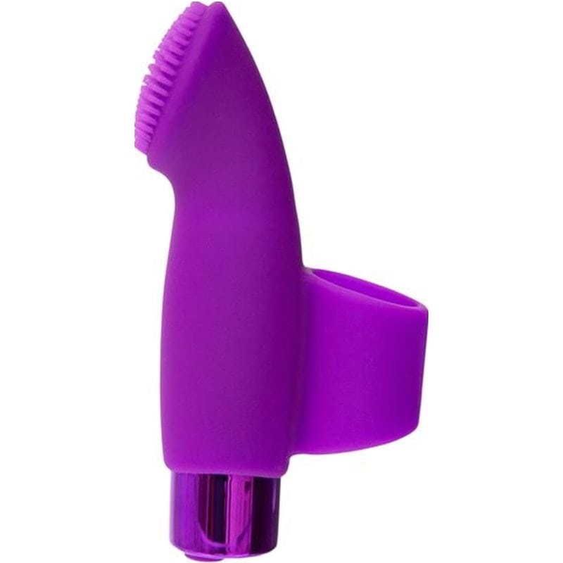 Naughty Nubbies Finger Vibe w Mini Powerbullet Purple Massager