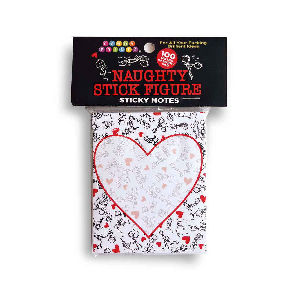 Naughty Stick Figure Sticky Notes 100 Pack Novelty Office Supply
