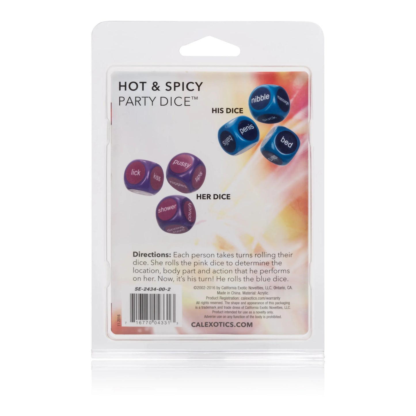 Hot and Spicy Dice Game – Erotic Couples Game
