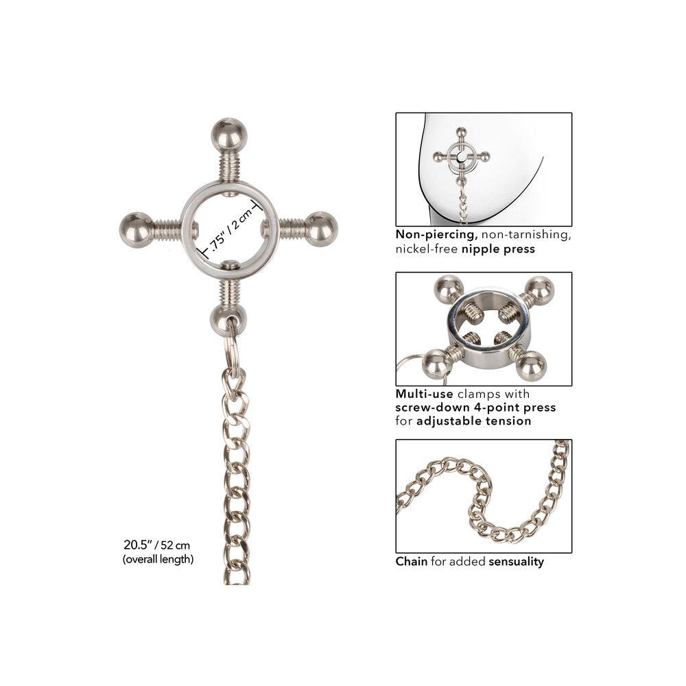 Nipple Grips 4 Point Nipple Press With Chain – Adjustable Nipple Clamp