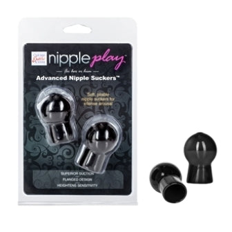 Nipple Play Advance Nipple Suckers Black PVC Mini Suckers 2.25 Inch x 1 Inch