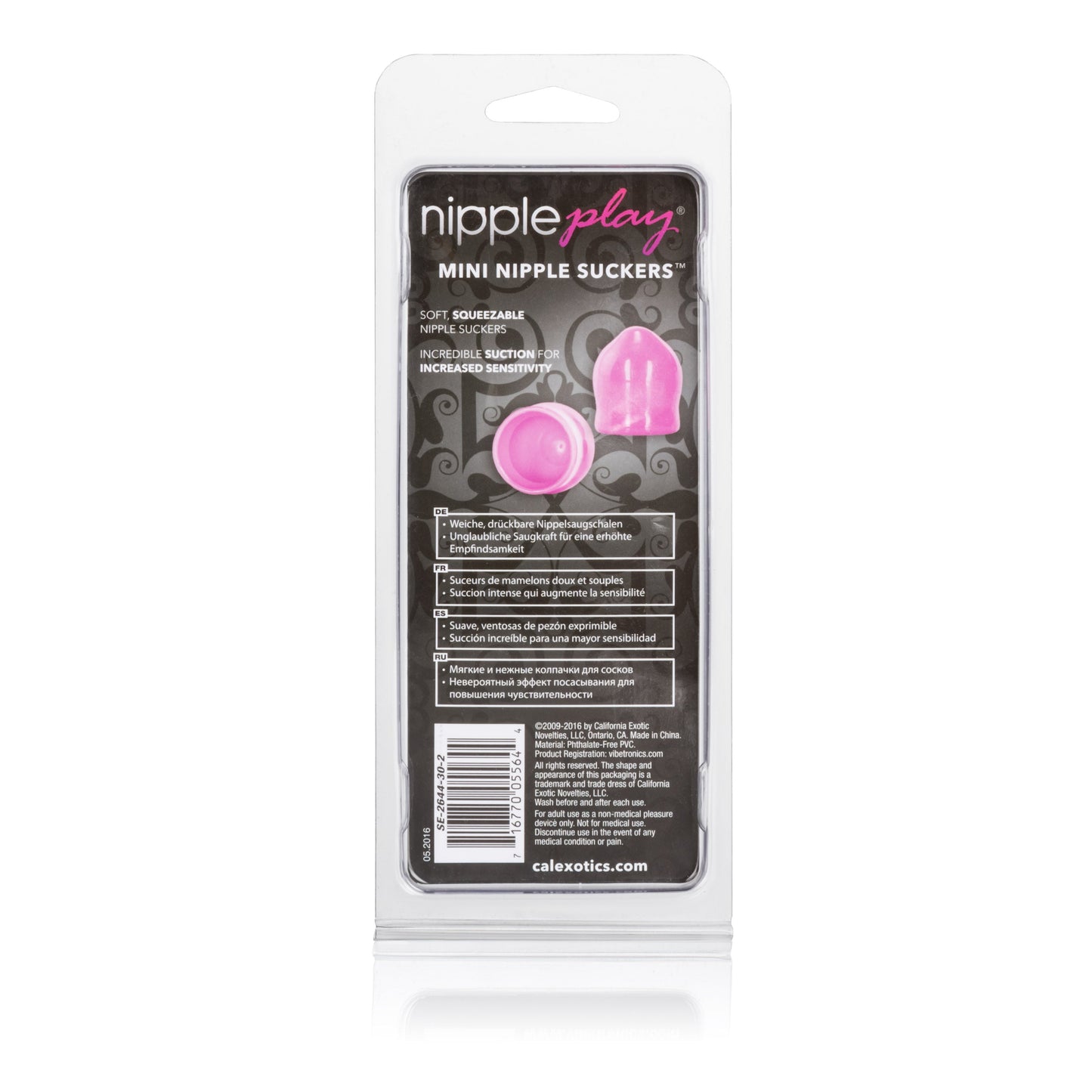 Nipple Play Mini Nipple Suckers Pink 1 Inch by 0.75 Inch Soft Pliable PVC
