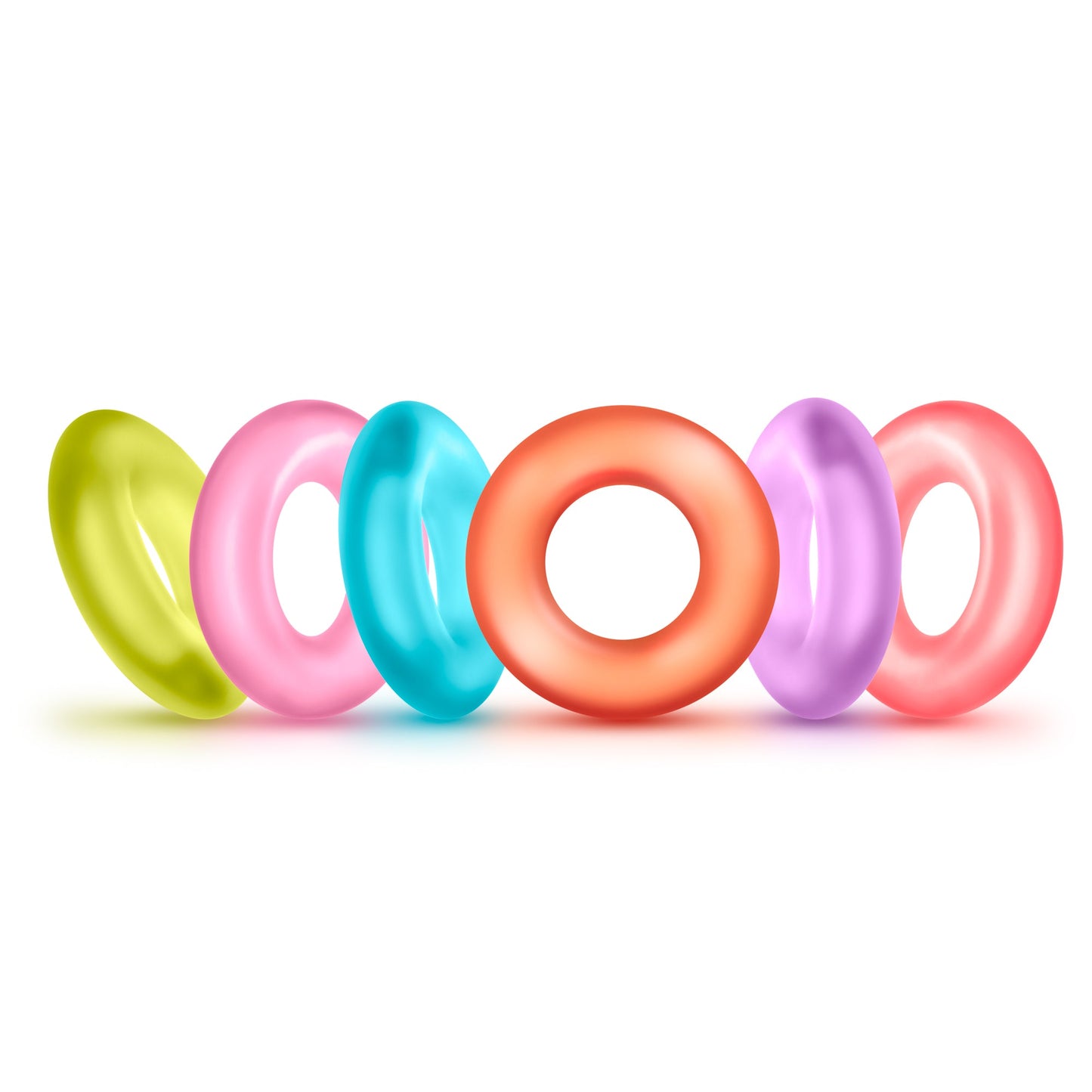 King of the Ring Coloured Cock Rings Set of 6