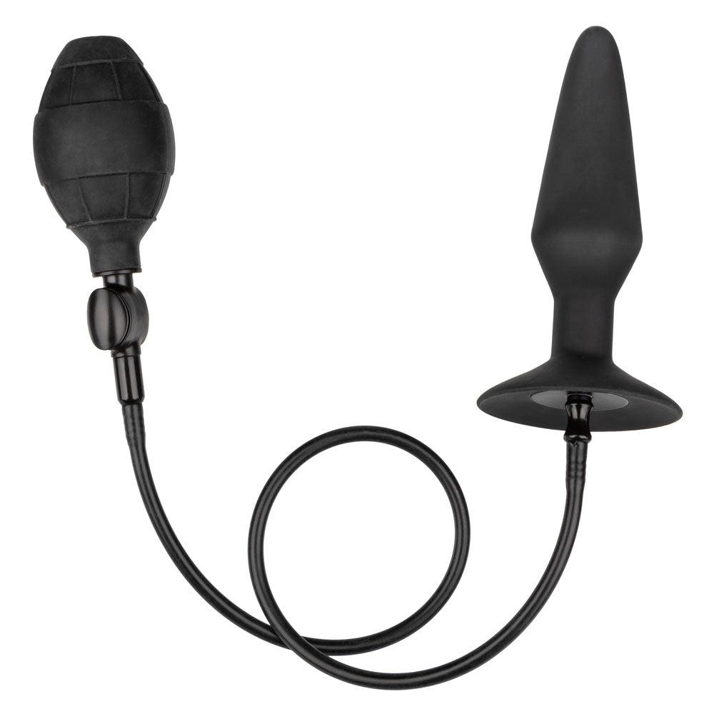 CalExotics Medium Silicone Inflatable Plug – Inflatable Anal Plug with Detachable Hose