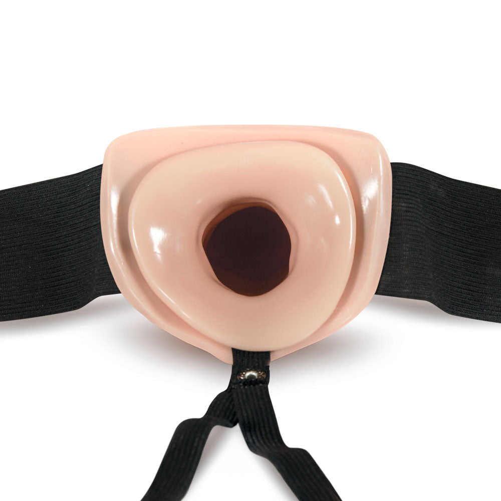Dr. Skin Hollow Strap On 7 Inch Vanilla – Soft Strap-On Dildo