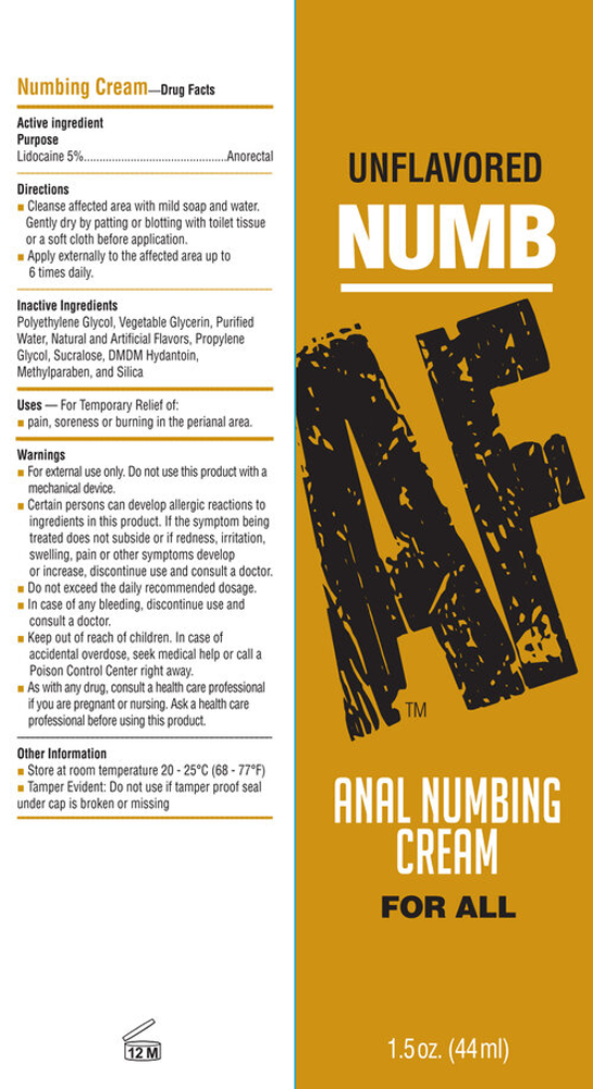 Numb AF Anal Numbing Cream – Discomfort-Free Intimate Exploration 44ml