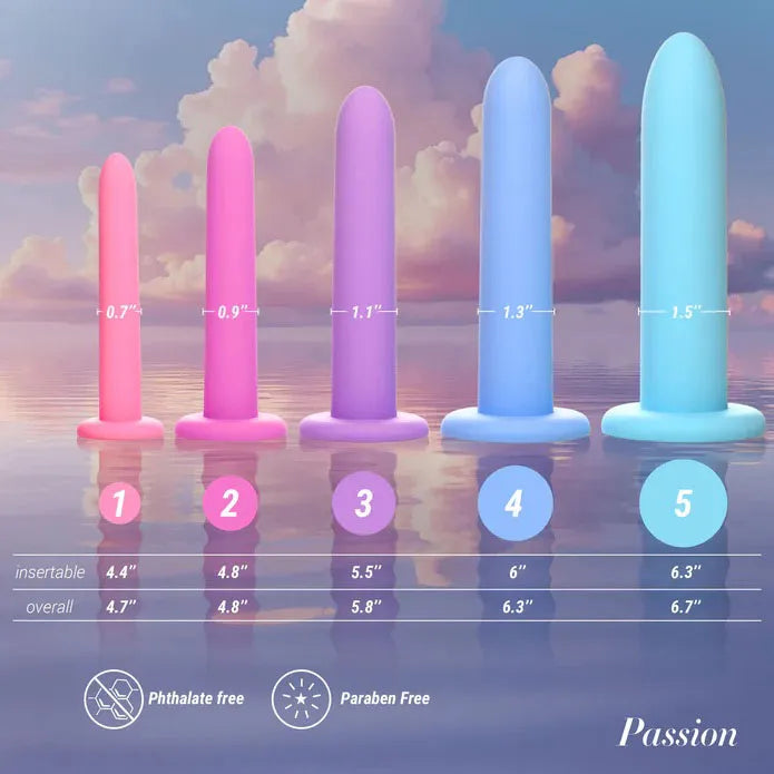 Silicone Pelvic Kegel Exerciser Set – Body-Safe Silicone Dilator & Kegel Exercise Set
