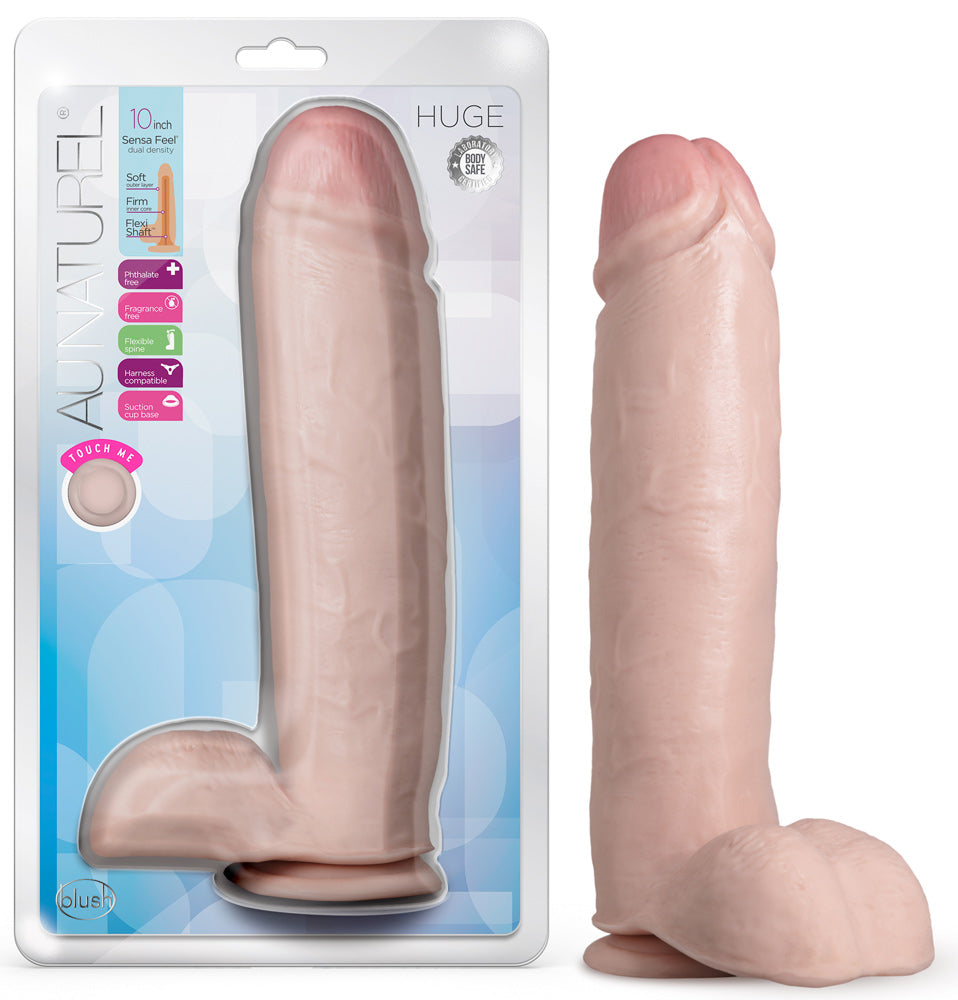 Au Naturel Vanilla (10 Inch) Ultra Realistic Dildo – Large Soft Sturdy Dildo
