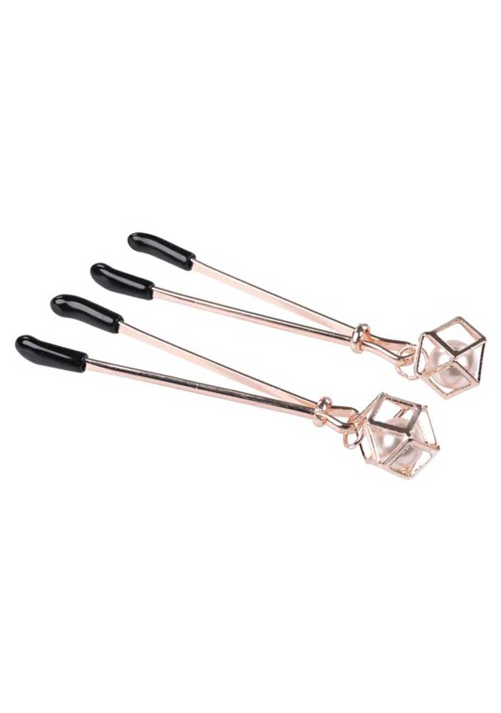 Sex & Mischief Brat Pearl Adjustable Nipple Clips – Set of 2 Clips