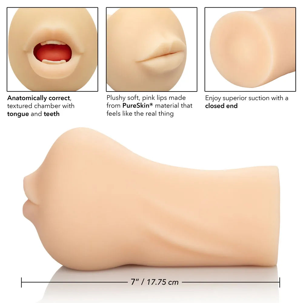 Stroke It Mouth – Heavy-Duty Realistic Masturbator Sleeve