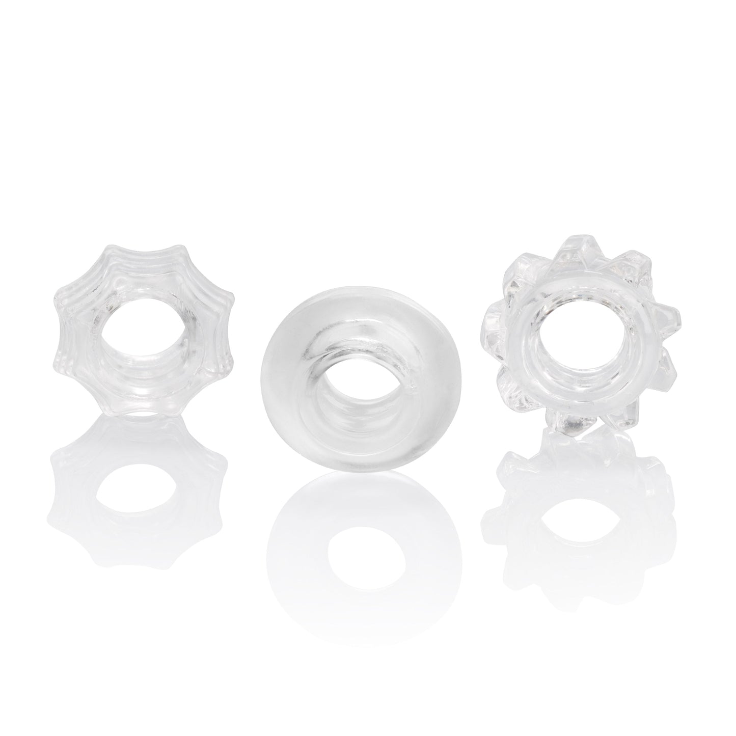 Reversible Ring Set – Stretchy Durable Erection Enhancers 3-Piece Set