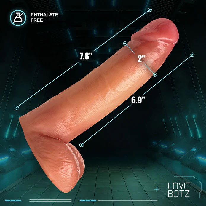 Cock Lock Dildo with Balls (Light Pink) – 8 Inch Realistic Dildo