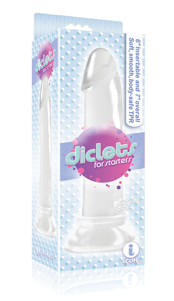 Diclets 17.8cm Dong Soft Smooth Bendable Jelly TPR