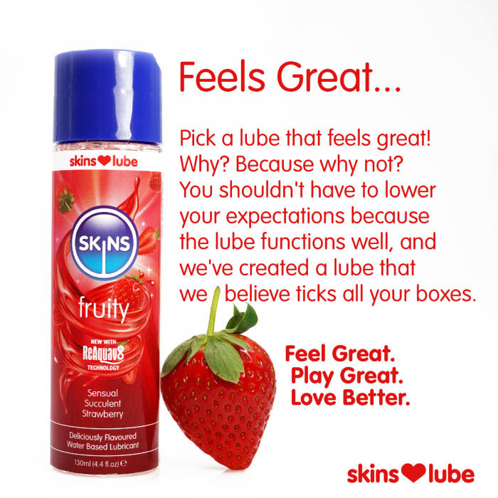 Skins Strawberry (4.4oz) – Water Based Lubricant