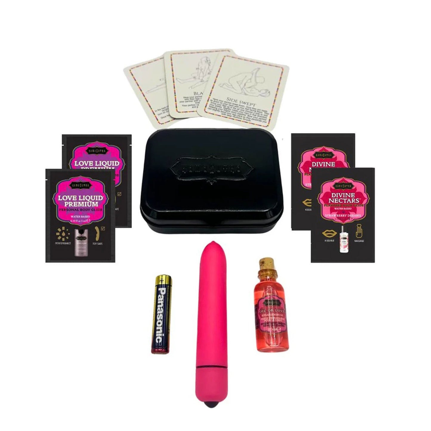 Vibe Weekender Kit (Strawberry Dreams) – Battery-Powered Mini Vibrator Kit