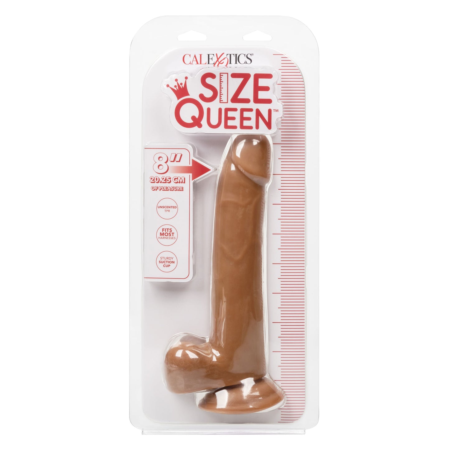 Size Queen 8 Inch Realistic Dong in Ivory