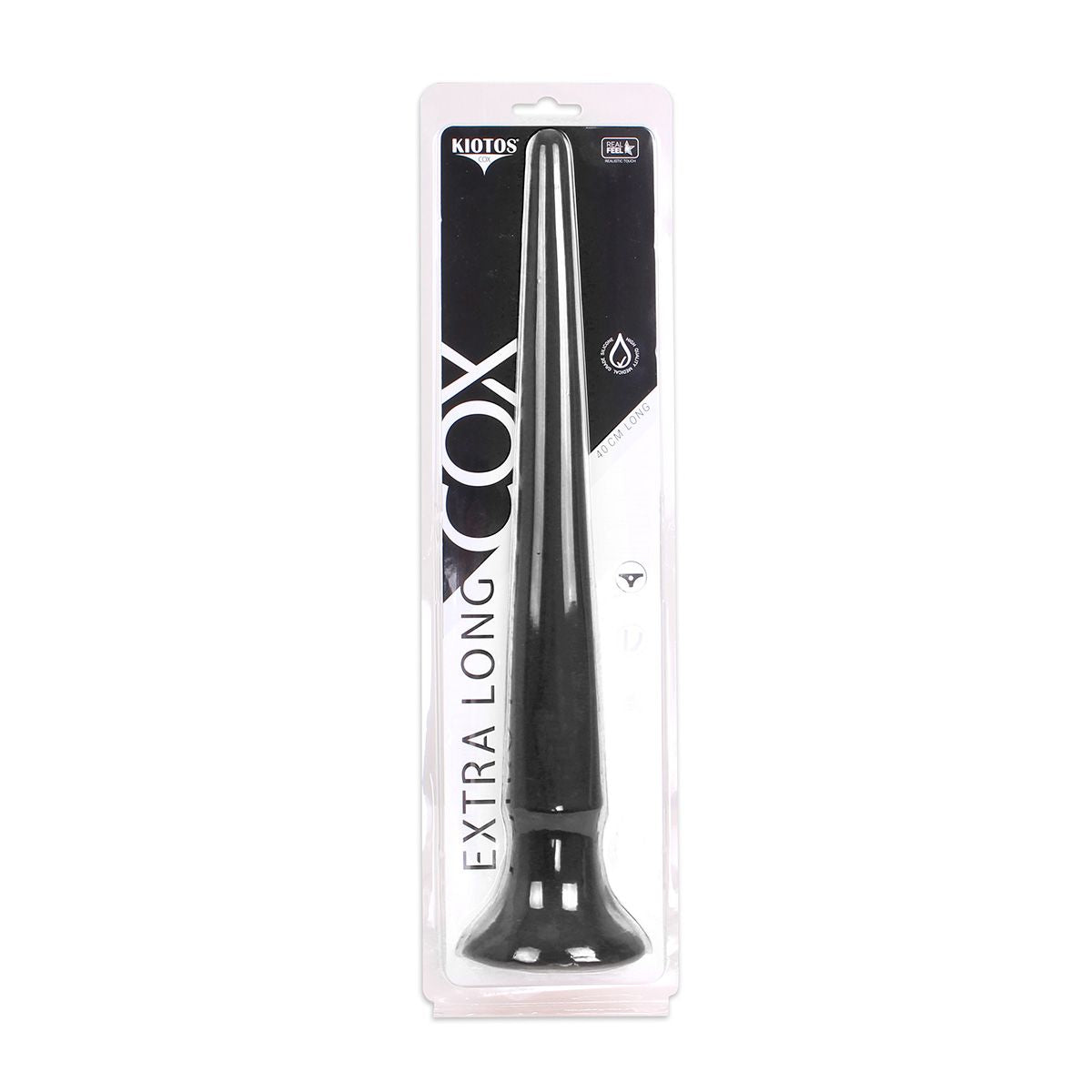 Kiotos Cox Extra Long Dildo Black – Suction Cup Silicone Dildo