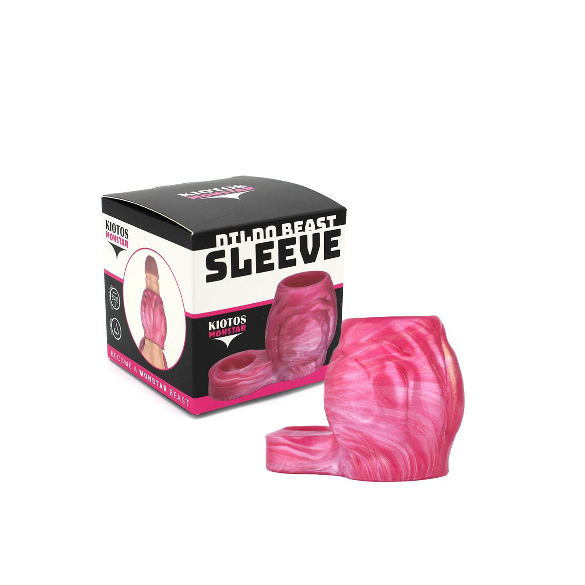 Kiotos Monstar Sleeve 13 Special Girth Edition Full Soft Liquid Silicone Pink
