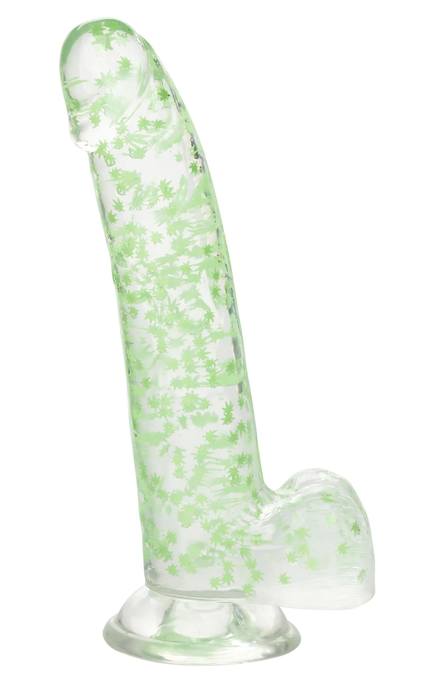 Naughty Bits I Leaf Dick – Glow-in-the-Dark 8 Inch Dildo