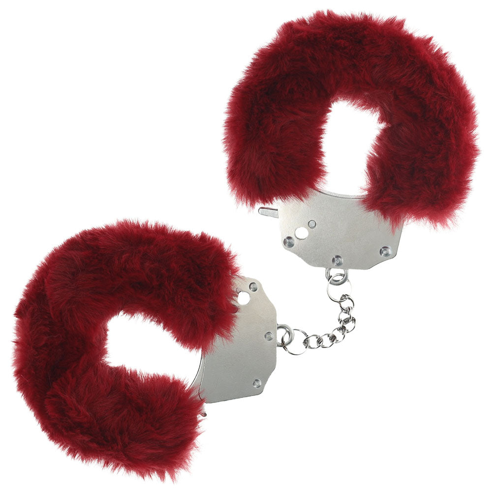 Ouch Heavy-Duty Fluffy Handcuffs – Secure Locking Restraints