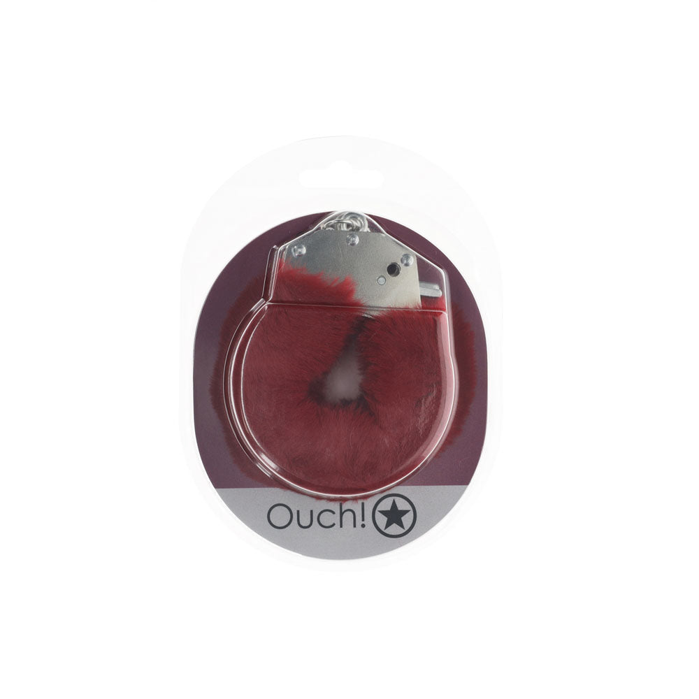 Ouch Heavy-Duty Fluffy Handcuffs – Secure Locking Restraints