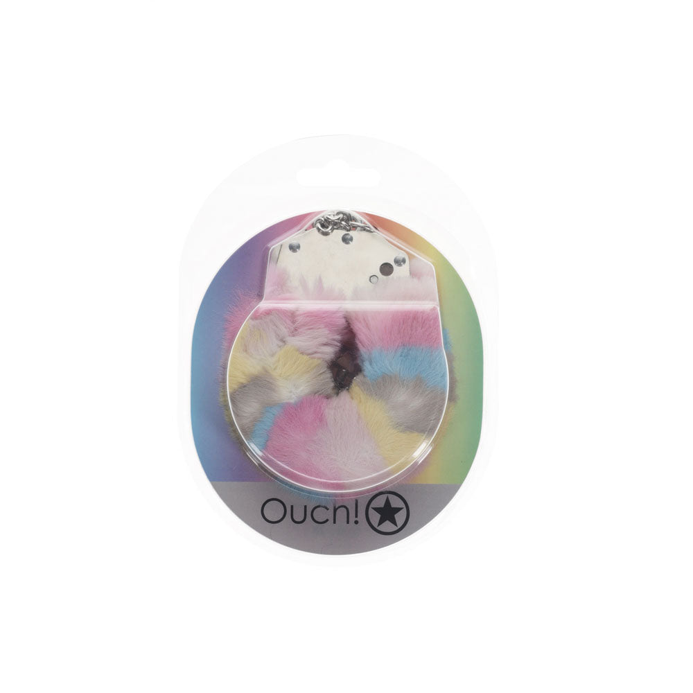 OUCH! Heavy-Duty Fluffy Cuffs Multicolour 2 Restraints