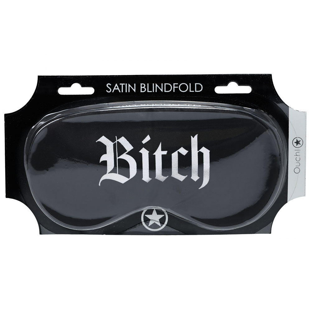 Ouch Satin Mask (Bitch) – Printed Eye Mask