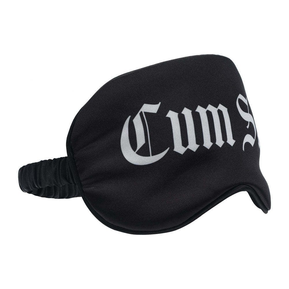 Ouch Satin Mask – "Cum Slut" Printed Luxurious Eye Mask