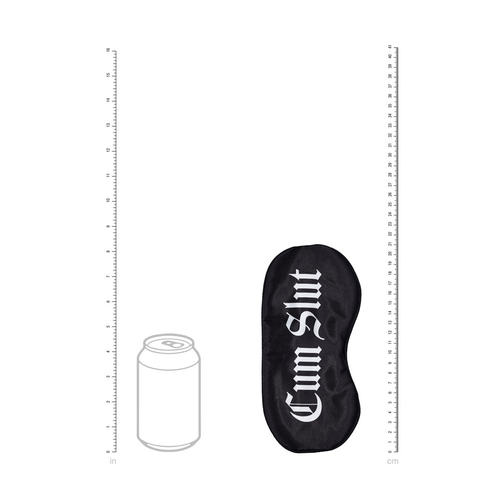 Ouch Satin Mask – "Cum Slut" Printed Luxurious Eye Mask